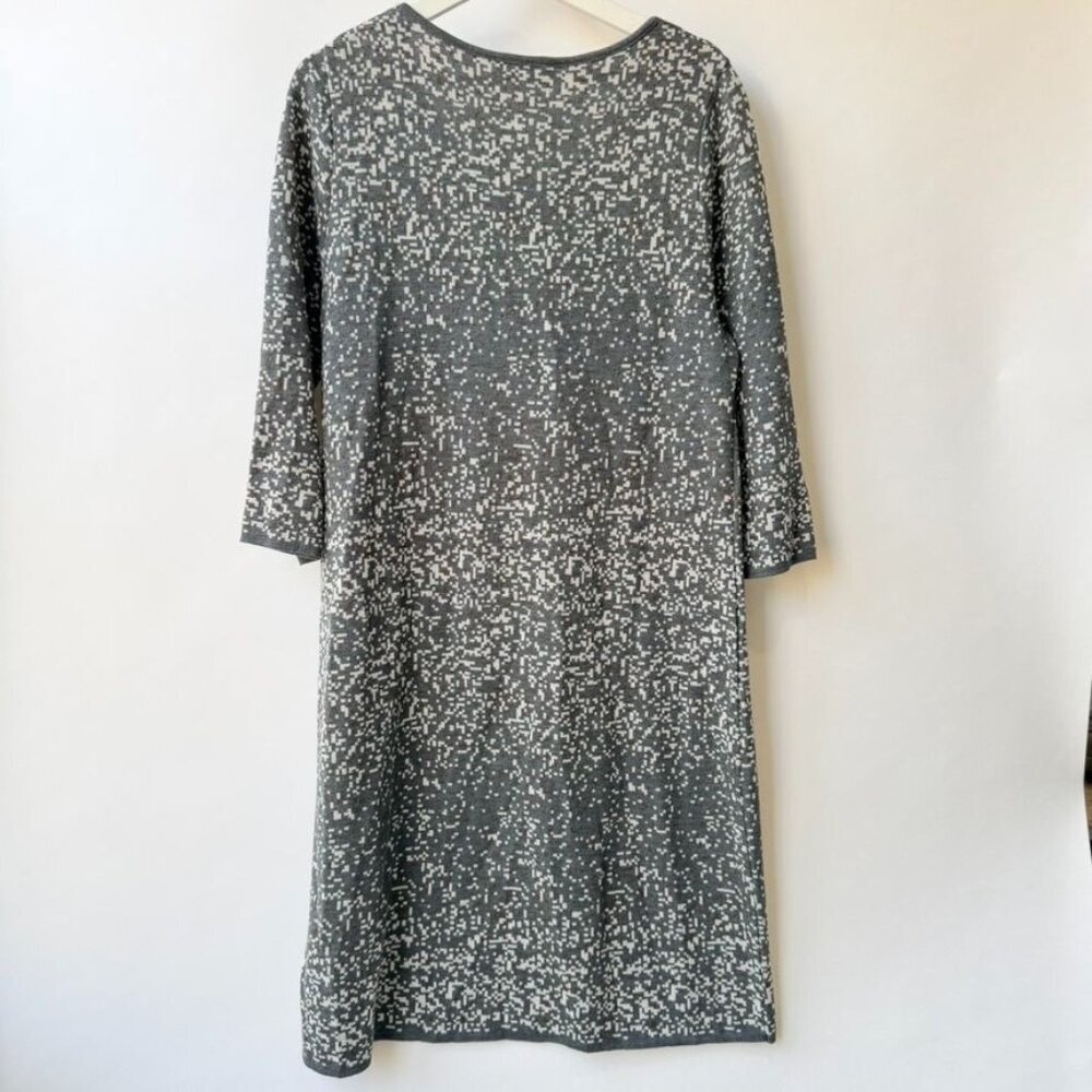 Marina Rinaldi knit Dress and Jacket COMBO– Gray/white Size M - Picture 5 of 16